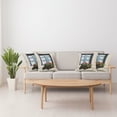 thumbnail image 4 of Ambesonne Urban Throw Pillow Cover 4 Pack, Mediterranean Window, 16", Blue Grey, 4 of 5