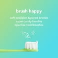 thumbnail image 3 of hello Adult Soft Bristle Toothbrush Pack, Blue and Green, 2 Count, 3 of 9