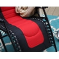 thumbnail image 6 of SUMMIT LIVING  Padded Zero Gravity Chair Outdoor Patio Recliner with Adjustable Headrest and Cup Holder,Red, 6 of 7