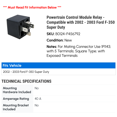 thumbnail image 2 of Powertrain Control Module Relay - Compatible with 2002 - 2003 Ford F-350 Super Duty, 2 of 2