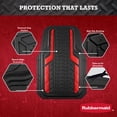 thumbnail image 4 of Rubbermaid Car Floor Mats, Heavy Duty Rubber Car Floor Mats Set，Injection Molded Aluminum Film All Weather Floor Mat, Waterproof Universal Trim-to-Fit Automotive SUV Sedan Van,Red, 4 of 9