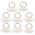 thumbnail image 4 of Soimiss Bathtub Plug for Drain Rubber Bathtub Stoppers White 8pcs, 4 of 8
