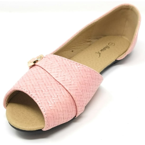 open ballerina flats