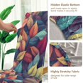 thumbnail image 5 of Yayeee 4 Pack Dining Chair Covers Stretch Parson Chairs Slipcovers Seat Protector, Blue Vibrant Leaves Pattern, 5 of 6