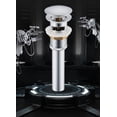 thumbnail image 1 of Lavabo de cobre de gran diámetro Desagüe Núcleo de resorte tipo empuje de flujo rápido Tapón de fregadero antiolor Chapado en PVD Latón resistente a la oxidación Latón duradero Hermético Sello, 1 of 1