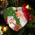 thumbnail image 2 of Gibobby Decoración realista Atmósfera Adornos Colgante de Papá Noel y Creativo Árbol de Navidad cálido(C), 2 of 5