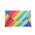 thumbnail image 1 of Bolso de mano de noche con diseño de arcoíris para mujer, cartera cruzada con sobre de PU (multicolor), 1 of 2
