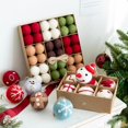 thumbnail image 2 of 6/36 piezas de 3/5 cm de bolas de Navidad, adornos de fieltro, copos de nieve, muñeco de nieve, decoración navideña, adorno colgante para árbol de Navidad, 2 of 5