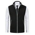 thumbnail image 4 of Toimothcn Mens Sweater Autumn Winter Fashion Casual Stand Collar Zipper Pocket Knitted Sweater Vest Mens Dailywear, 4 of 5