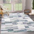 thumbnail image 1 of Aoile 8x10 Area Rug Washable Rug, Soft Abstract Checkered Rug for Bedroom, Non Slip Stain Resistant Throw Carpet, Grey, 1 of 7