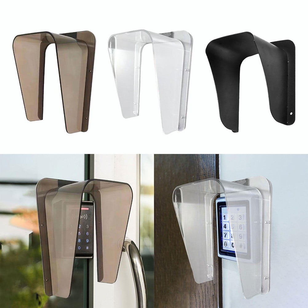 Doorbell Rain Cover Doorbell Shield For Door Phone Intercom Bell Button Transparent Smile Home