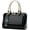Black, variant on Shiny Patent Women Faux Leather Handbags Crossbody Bag Top Handle Purse Satchel Bag Shoulder Bag