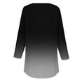 thumbnail image 4 of Long Sleeve Shirts For Women 3/4 Length Sleeve Tops Spring Neck Casual Print Tunic T Shirts Three Quarter Length Tops Womens Long Sleeve Tops, 4 of 5