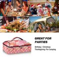 thumbnail image 7 of Iauyy Casserole Carrier for Hot Food Insulated Casserole Travel Carry Bag with Lid Food Warmer Bag for Party/Picnic,Grapefruit, 7 of 7