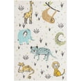 thumbnail image 5 of Unique Loom Whimsy Kids Collection Area Rug - Zoo (3' 11" x 5' 11" Rectangle Ivory/Black) Perfect For Kids Bed Room/Nursery Room/Living Room/Class Room/Play Room, 5 of 6