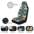 thumbnail image 6 of Yuyamidu Aztec Tribal Car Seat Covers for Front Seat Waterproof Auto Seat Cover Sets Gemoetric Auto Interior Accessories Universal for Cars Truck SUV Van, 6 of 7