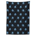 thumbnail image 3 of Ambesonne Octopus Tablecloth Rectangular Table Cover, Ocean Inhabitants, 60"x84", Blue Dark Blue, 3 of 4
