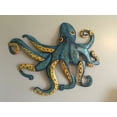 thumbnail image 3 of Kalalou Hand Hammered Recycled Metal Octopus Wall Hanging, One Size, 32" x 28", Multicolor, 3 of 4
