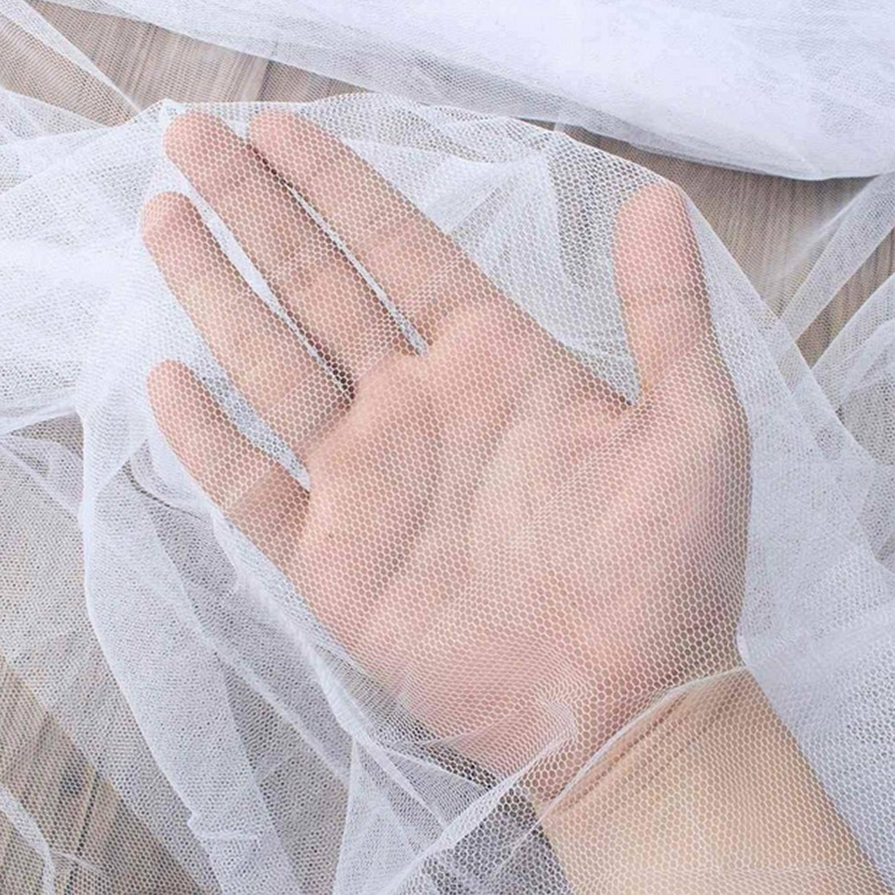 DIY Mosquito Net Fabric Outdoor Insect Barrier Mesh White