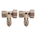 thumbnail image 2 of Oubit Faucet Inlet Ball Valve,2PCS 1/4in Ball Valve Faucet Accessories Ball Valve Professional Grade, 2 of 9