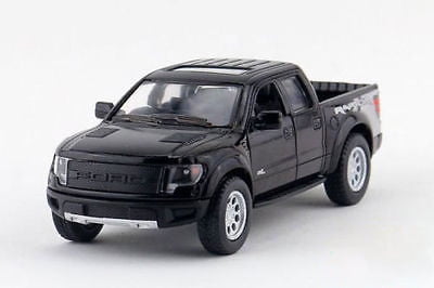 5' Kinsmart 2013 Ford F-150 SVT Raptor SuperCrew 1:46 Diecast Model Truck- Black