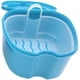 thumbnail image 4 of Caja para dentaduras postizas, caja para prótesis, caja para baño para dentaduras postizas, caja de almacenamiento para dentadura postiza con contenedor de red colgante, color azul claro, 4 of 5