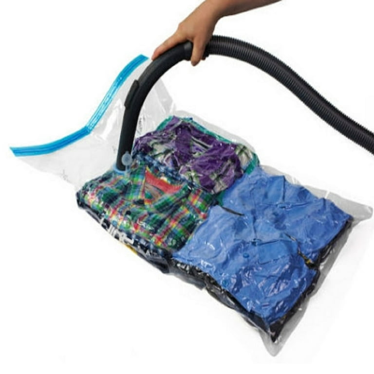 QQbed 6 Jumbo XL Space Saver Extra Large Vacuum Seal Storage Bag Ziplock Organizer Bag, Men's