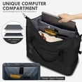 thumbnail image 3 of Bolsa de viaje WOOMADA Weekender Overnight para mujer, color negro, 3 of 7