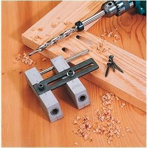 Woodworking Wood Pocket Hole Drill Guide Jig Tool Kit Pockethole Face (Best Power Drill For Woodworking)