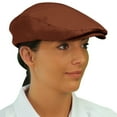 thumbnail image 3 of Flat Newsboy Traditional Golf Cap: 'Par 3' - Womens - Solid - Brown - Microfiber, 3 of 4