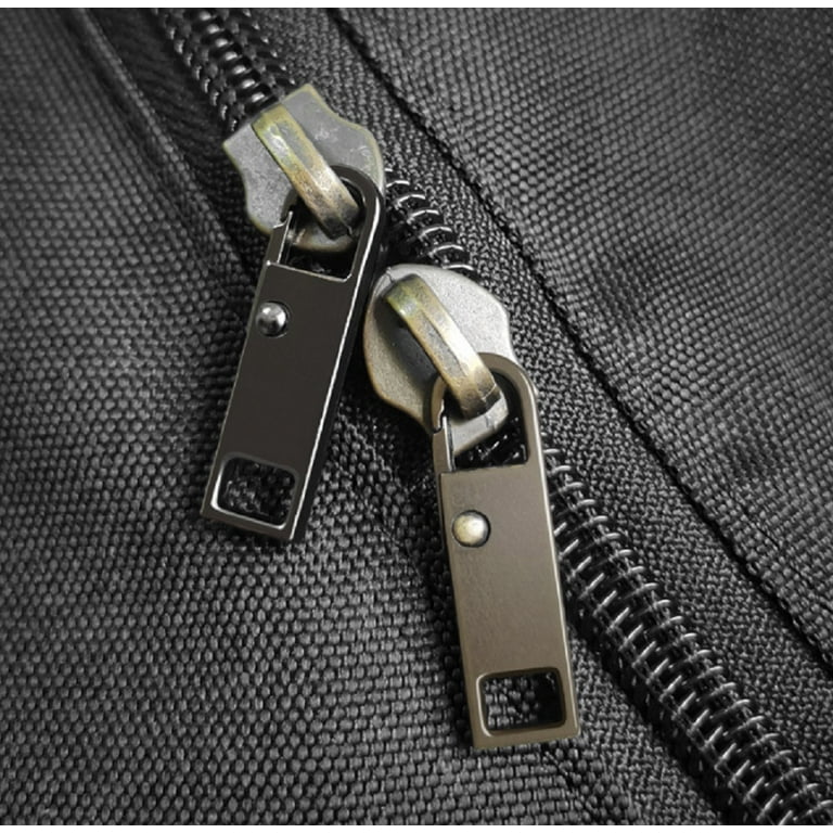 8 Piece Zipper Pull Tab Replacement Kit, Metal Slider Extenders
