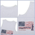 thumbnail image 3 of American Flag Tank Tops Women Patriotic Sleeveless Shirt for 4th of July(Large), 3 of 7