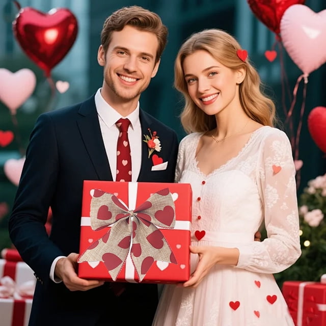 Colgante de lazo de arpillera con estampado de corazón para fiestas navideñas | Adorno colgante versátil para árbol de Navidad, pared, arco o ventana | Decoración para festivales, bodas