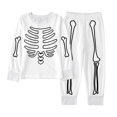 thumbnail image 3 of Shadoumai Baby Halloween Outfits Printed Pattern Long Sleeve Cute Sweatshirt Pullover Tops + Joggers Pants Fall Kids 2pcs Outfits, 3 of 8
