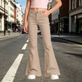 thumbnail image 2 of MuXiKeJi Clothes Girl Uniform Flare Leg Trouser High Waist Bootcut Dress Pants | Girl Uniform Flare Leg Trouser High Waist Bootcut Dress Pants, 2 of 7