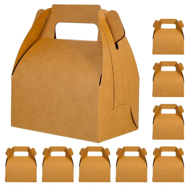 Caja de favor de 20 piezas Cajas de papel Kraft Kraft Paper Box Bail Bail Regalo Regal Caja Kraft