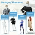 thumbnail image 5 of Kinbor 70Inch Full Body Female Mannequin Dress Form Adjustable with Metal Base for Retail Clothing Shops White, 5 of 9