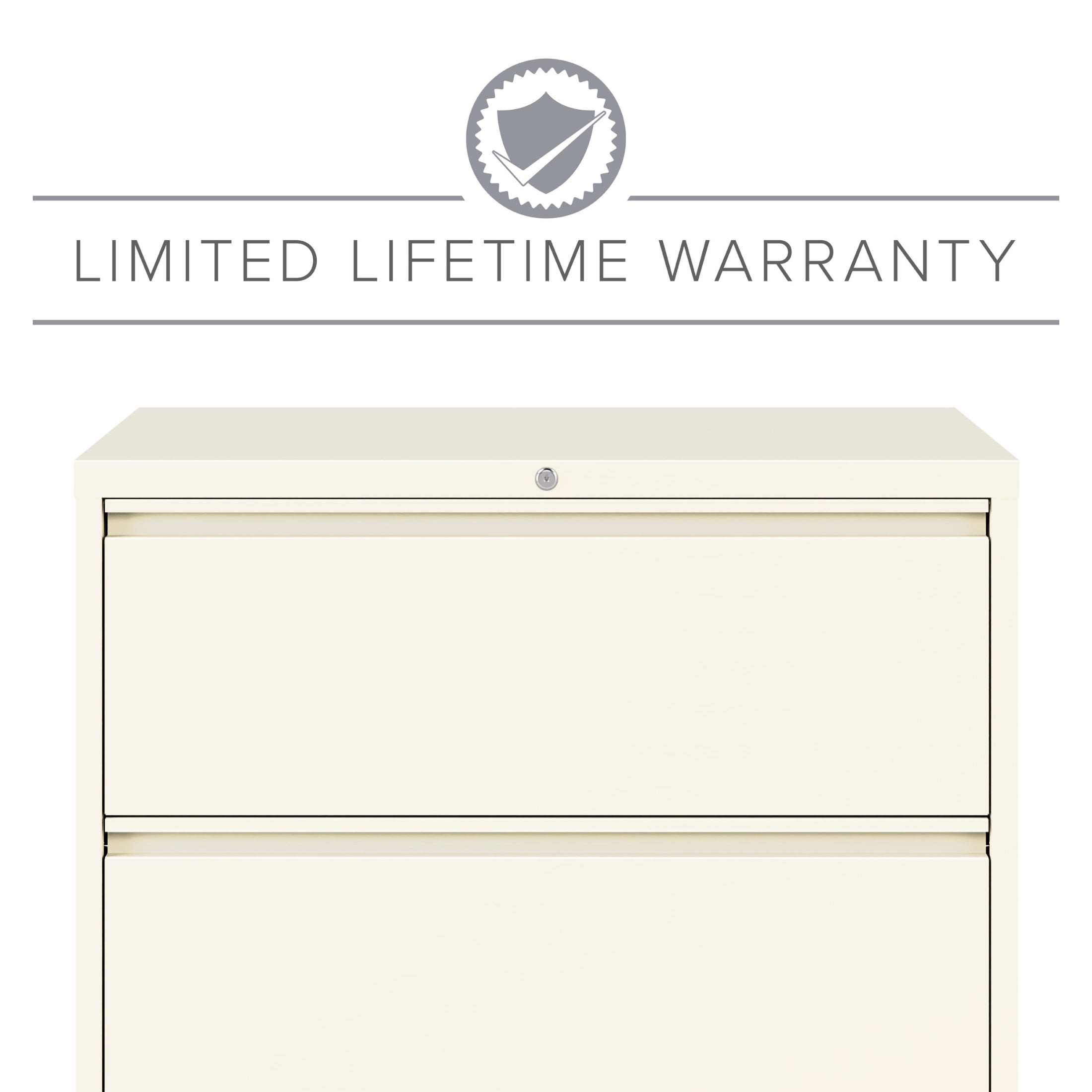 Hirsh 36 Inch Wide 3 Drawer Metal Lateral File Cabinet for Home and Office, Holds Letter, Legal and A4 Hanging Folders, Cloud