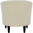 thumbnail image 4 of Pemberly Row 17.5" Traditional Polyester Fabric Club Chair in Ivory, 4 of 4