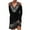 Black, variant on Fesfesfes Women Dress Fall Printing Causal V-Neck Long Sleeve Off The Shoulder Dress Sale Tops on Clearance