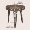 thumbnail image 2 of JONATHAN Y Amara 17" Coastal Bohemian Handwoven Water Hyacinth Round Tripod End Table, Brown, TBL2507B, 2 of 6