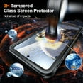 thumbnail image 3 of TECH CIRCLE Strong Magnetic for Samsung Galaxy S25 Plus Case,[Built-in Glass Screen Protector][Compatible with Magsafe][Military Shockproof Dropproof]Full Heavy Duty Phone Case for S25+,Black, 3 of 7