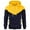 A-Yellow156, variant on XIAOCHA Athletic Hoodies for Men Geometric Color Block Hooded Top Side Pockets Comfortable Workout Hoodie