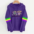 thumbnail image 1 of Xuyuer Women Mardi Gras Sweatshirt Mardi Gras Carnival Pullover Top Casual Long Sleeve, 1 of 4