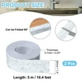 thumbnail image 2 of Uxcell 2 Roll Caulk Tape Self Adhesive Toilet Caulking Sealant Strip Marble 1.4"x16.4', 2 of 5