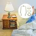 thumbnail image 4 of Greenadscape 1 Set Lamp Bulb Clip Adapter Nickel Plated Metal for Floor Lamp, 4 of 7