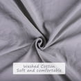 thumbnail image 4 of Unique Bargains  Polyester Double Washed Pompon Duvet/Quilt Cover Sets Twin Gray, 4 of 7