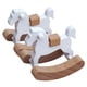 thumbnail image 1 of 2 caballitos de madera en miniatura para casa de muñecas., 1 of 8