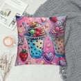 thumbnail image 2 of Orinice Hearts Graphic Decorative Cushion Throw Pillow Cover Short Plush Summer Pillowcase 1PC 20x20in, 2 of 5