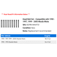 thumbnail image 2 of Head Bolt Set - Compatible with 1990 - 1997, 1999 - 2005 Mazda Miata 1991 1992 1993 1994 1995 1996 2000 2001 2002 2003 2004, 2 of 2